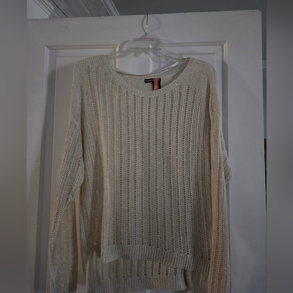 DKNY Cream Knit Sweater